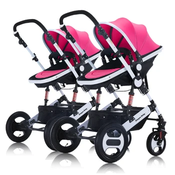 Twin Baby Strollers Can Sit and Detachable High Landscape Light Folding Shock Double Stroller Two Tire Cart
Twin Baby Strollers Can Sit and Detachable High Landscape Light Folding Shock Double Stroller Two Tire Cart