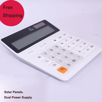 Calculator 12 Digit large Screen Solar Power Calculator Financial Accounting Special Horizontal Calculator Office Supplies
Calculator 12 Digit large Screen Solar Power Calculator Financial Accounting Special Horizontal Calculator Office Supplies