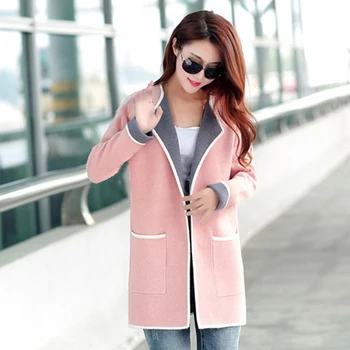 Spring Autumn Women's Slim Sweater Jacket Joker Medium Length Knitted Cardigan with Pocket Coat Plus Size 3XL
Spring Autumn Women's Slim Sweater Jacket Joker Medium Length Knitted Cardigan with Pocket Coat Plus Size 3XL