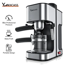 YAXIICASS Italian Coffee Machine With Milk Frother 2 in 1 Espresso Coffee Maker Stainless Steel Portable Caffe Machine For Home
YAXIICASS Italian Coffee Machine With Milk Frother 2 in 1 Espresso Coffee Maker Stainless Steel Portable Caffe Machine For Home