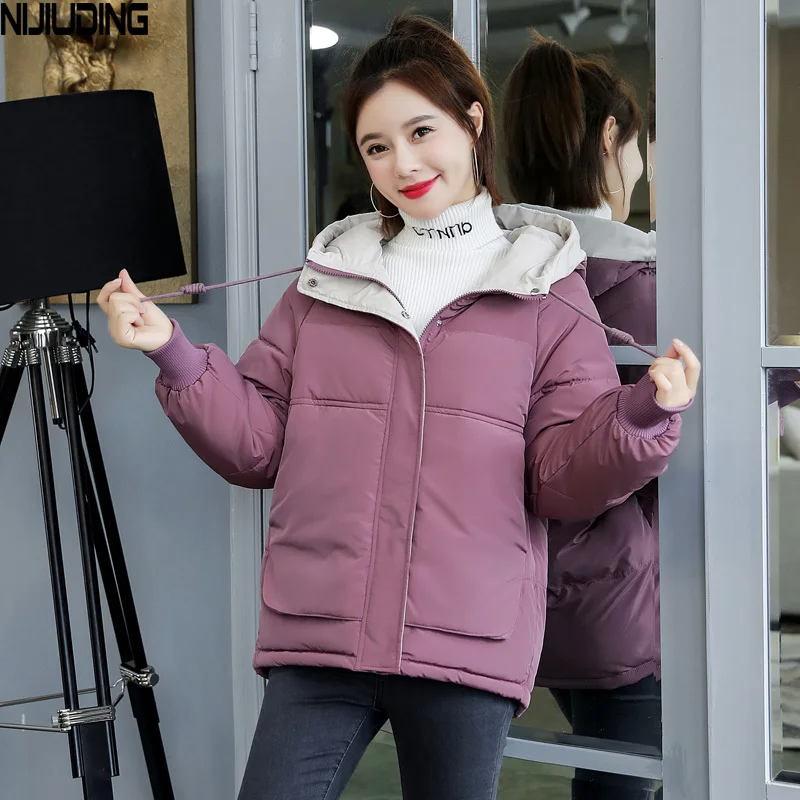 NIJIUDING Winter Down Jacket Short Section Korean Version of The Bread Jacket Cotton Jacket Loose Thick Cotton Clothes Women
NIJIUDING Winter Down Jacket Short Section Korean Version of The Bread Jacket Cotton Jacket Loose Thick Cotton Clothes Women