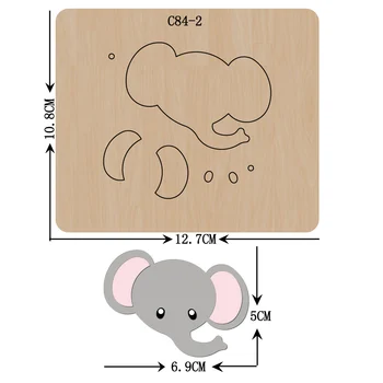 New Elephant Wooden die Scrapbooking C-84-2 Cutting Dies Compatible with most die cutting machines
New Elephant Wooden die Scrapbooking C-84-2 Cutting Dies Compatible with most die cutting machines