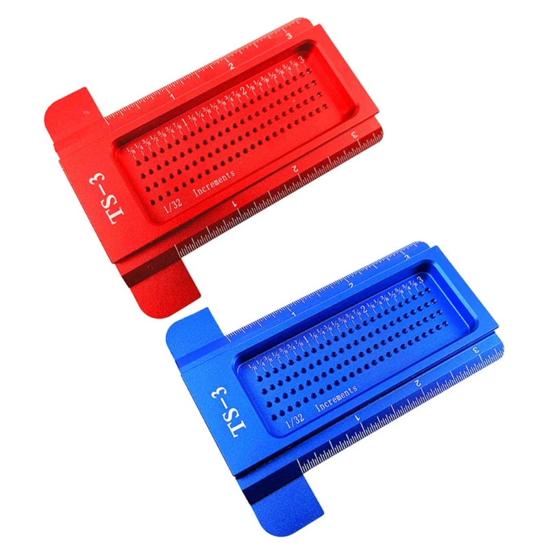 Portable TS-3 Woodworking Scribe Inch Hole Scribing Ruler Aluminum Alloy T-Type Gauge Measuring Tool
Portable TS-3 Woodworking Scribe Inch Hole Scribing Ruler Aluminum Alloy T-Type Gauge Measuring Tool