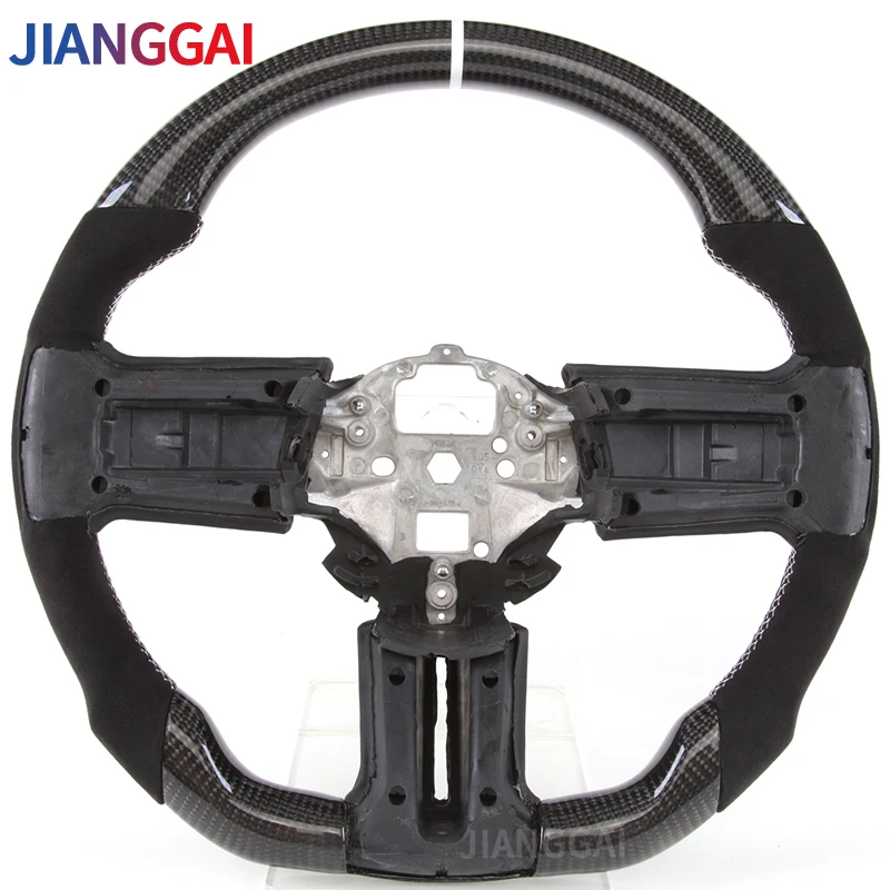 Carbon Fiber Alcantara Leather Car Sport Racing Steering Wheel Fit For Mustang 2012 2013 2014 Models
Carbon Fiber Alcantara Leather Car Sport Racing Steering Wheel Fit For Mustang 2012 2013 2014 Models