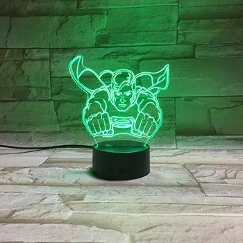 Superman Flying 3D RGB LED Night Light Color 7 Color Change Sleep Desk Lamp Home Decor Christmas Kids Boys Gift 165
Superman Flying 3D RGB LED Night Light Color 7 Color Change Sleep Desk Lamp Home Decor Christmas Kids Boys Gift 165