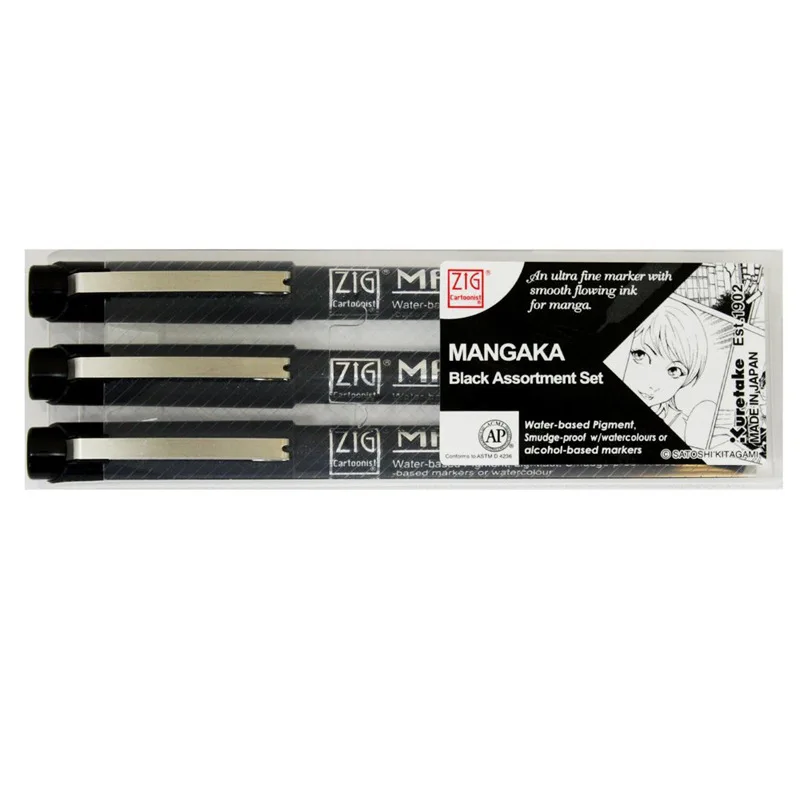 Kuretake Kuretake Pens Cartoon Edge Marking Pen Antifouling Line Drawing Pen Watercolor Not Smudge Three Bottles Set
Kuretake Kuretake Pens Cartoon Edge Marking Pen Antifouling Line Drawing Pen Watercolor Not Smudge Three Bottles Set