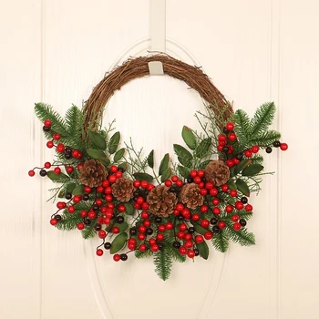 Pinecone Wreath Wedding Decoration Wreath Decor Floral Hoop Christmas Decor for Home Hanging Artificial Flower
Pinecone Wreath Wedding Decoration Wreath Decor Floral Hoop Christmas Decor for Home Hanging Artificial Flower