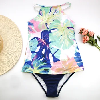 Plus Size Bathing Suit Women Vintage Two Piece Swim Suit Sexy High Neck Swimsuit Tankini Set Print Monokini Padded Swimwear 2012
Plus Size Bathing Suit Women Vintage Two Piece Swim Suit Sexy High Neck Swimsuit Tankini Set Print Monokini Padded Swimwear 2012