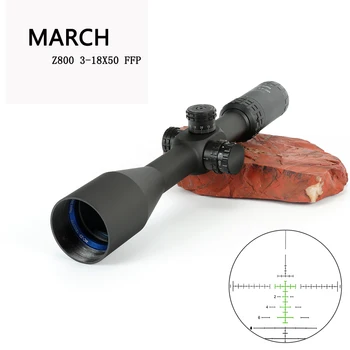 MARCH 3-18×50 FFP Riflescope Adjustable Green Red Dot Hunting Light Tactical Scope Reticle Optical Rifle Scope for .308 win
MARCH 3-18×50 FFP Riflescope Adjustable Green Red Dot Hunting Light Tactical Scope Reticle Optical Rifle Scope for .308 win