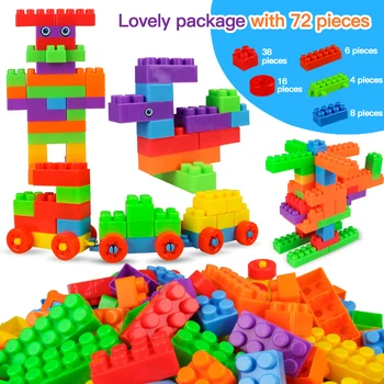 Hipac 72-216PCs Big Building Blocks Brick Colorful DIY Car Big Size Blocks Building Set Toys for Kids Baby Children Gift 
Hipac 72-216PCs Big Building Blocks Brick Colorful DIY Car Big Size Blocks Building Set Toys for Kids Baby Children Gift