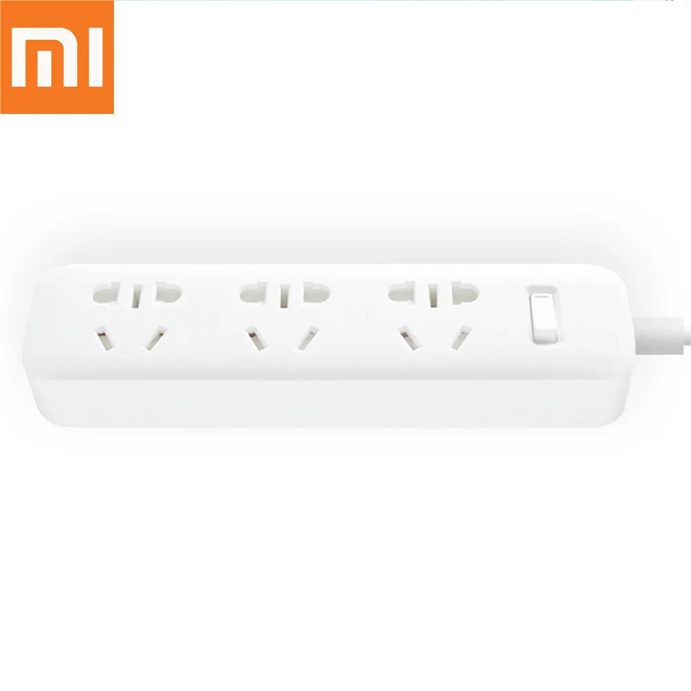 Оригинальный базовый безопасный удлинитель Xiaomi Mijia 3 розетки домашний патч