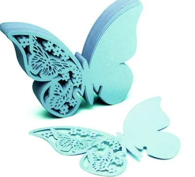 

2019 1 Pieces/lot Butterfly Laser Cut Paper Place Card / Escort Card / Cup Card/ Wine Glass Card For Wedding Party Decoration