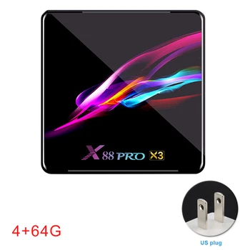 X88 PRO X3 TV Box Set For Android 9.0 Voice Assistant 4G 8K Hd Network Home With Remote Control Dual Band HDMI Media Player WIFI