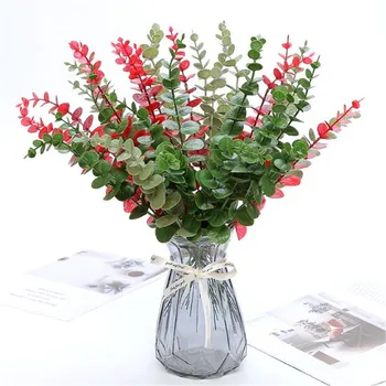 50Pcs Fake Short Stem Eucalyptus 14.57" Length Simulation Plastic Greenery for Home Wedding Decorative Artificial Plant 3 Colors
50Pcs Fake Short Stem Eucalyptus 14.57" Length Simulation Plastic Greenery for Home Wedding Decorative Artificial Plant 3 Colors