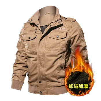 Mens Jackets Multi-pocket bomber With thick jacket Fashion Stand Collar Zipper Pockets Male Vintage PU Coats Biker bomber Jacke
Mens Jackets Multi-pocket bomber With thick jacket Fashion Stand Collar Zipper Pockets Male Vintage PU Coats Biker bomber Jacke