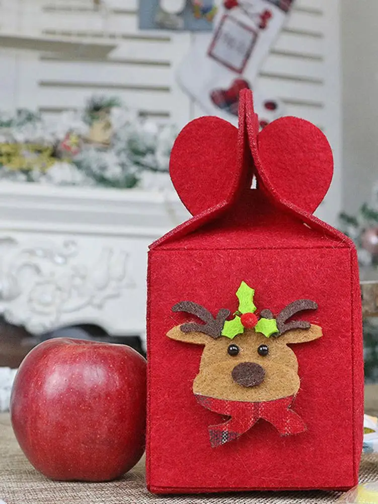merry christmas gift bags santa claus xmas tree packing non-wo