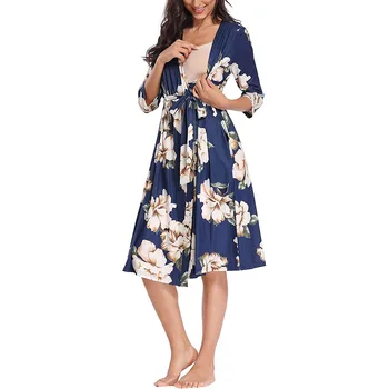 Women's Soft Floral Print Wedding Kimono Robe Sleepwear Bridesmaid Robes Pajamas Bathrobe Nightgown Spa Maternity Dressing Gown
Women's Soft Floral Print Wedding Kimono Robe Sleepwear Bridesmaid Robes Pajamas Bathrobe Nightgown Spa Maternity Dressing Gown