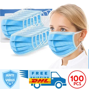 Anti-Pollution 3 Layer Mask Disposable Face Masks Elastic Earloop Disposable Dust Filter Safety Mask Dust Protection Masks
Anti-Pollution 3 Layer Mask Disposable Face Masks Elastic Earloop Disposable Dust Filter Safety Mask Dust Protection Masks