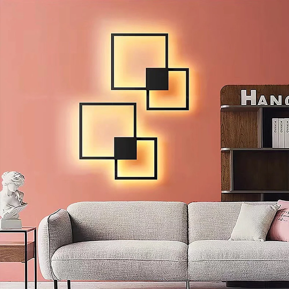 Hartisan Living Room Decor Led Wall Light Bedroom Light Round/Square Creative DIY Pattern Wall Sconces Fixtures Mounted Lamp
Hartisan Living Room Decor Led Wall Light Bedroom Light Round/Square Creative DIY Pattern Wall Sconces Fixtures Mounted Lamp