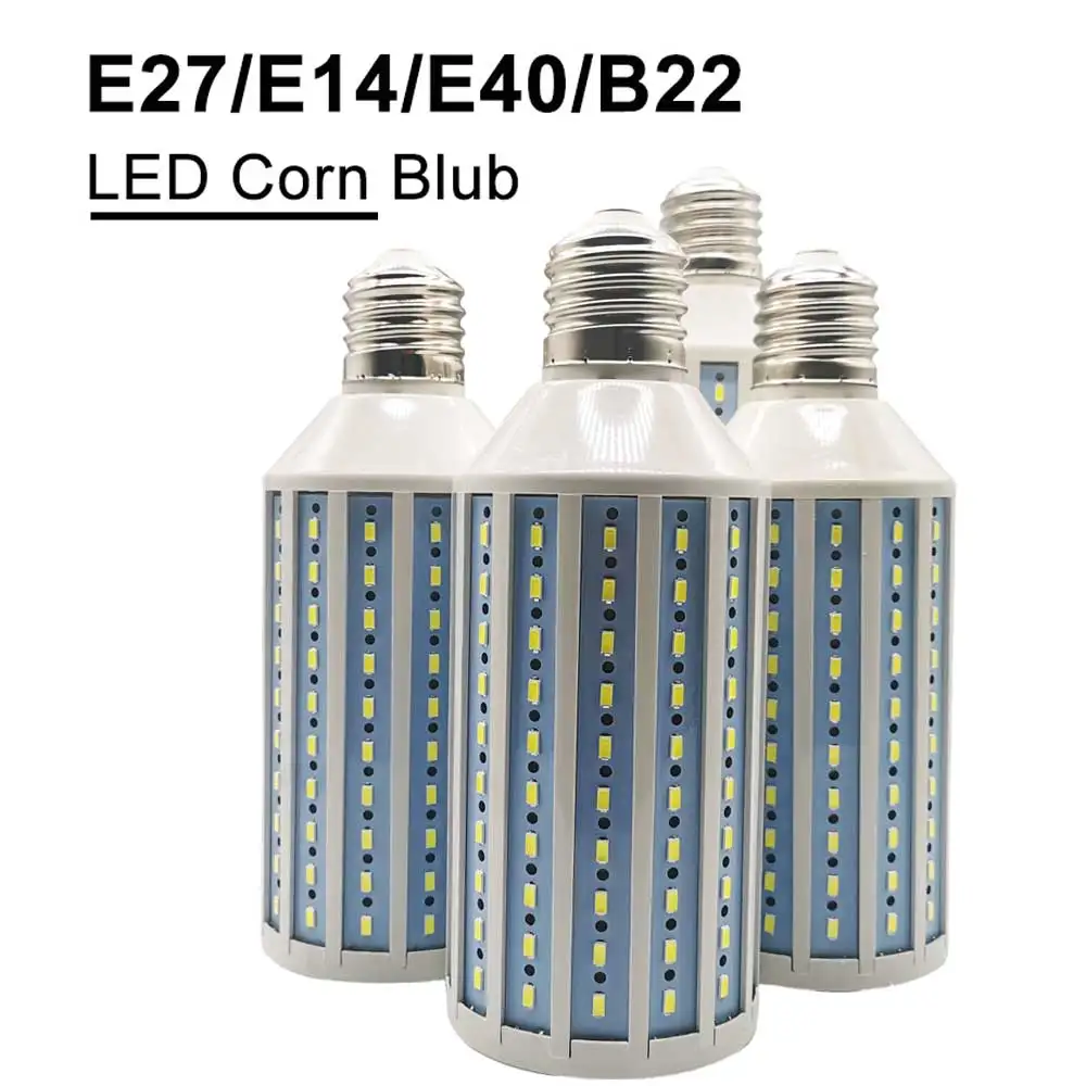 

E27 B22 E14 E40 LED Corn Bulb 5730 SMD Lamp AC220V Energy Saving Highlight Light 10W 20W 30W 40W 60W 80W 100W White/Warmwhite