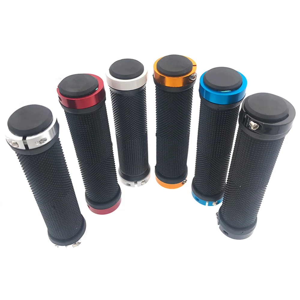 1 Pair MTB Road Bike Handlebar Grips Soft Rubber Anti-Slip Ergonomic Bicycle Handle Bar End Lock On Smooth Handle Cover BC0029 (1)