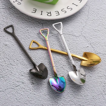 Colorful Spoon Fork Stainless Steel Handle Ice Cream Drinking Spoons Shovel Shape Soup Coffee Tea Spoon Scoop Kitchen Flatware
Colorful Spoon Fork Stainless Steel Handle Ice Cream Drinking Spoons Shovel Shape Soup Coffee Tea Spoon Scoop Kitchen Flatware