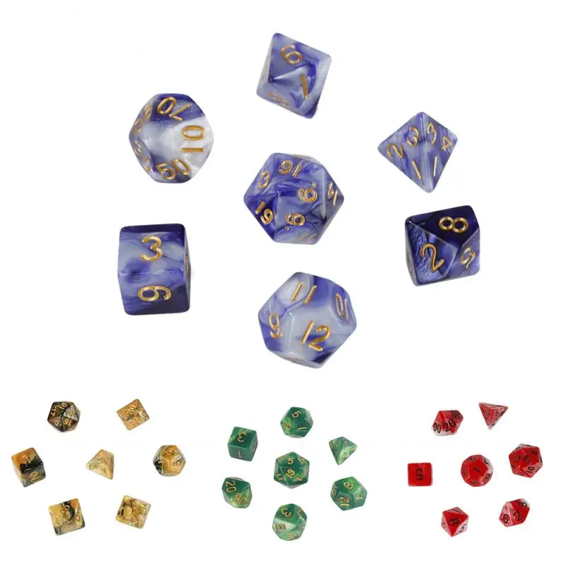 desktop game props 7pcs/Set Multi-faceted irregular Bright Color 4D Dice chess board Tool colorful Creative Toy crystal beads
desktop game props 7pcs/Set Multi-faceted irregular Bright Color 4D Dice chess board Tool colorful Creative Toy crystal beads