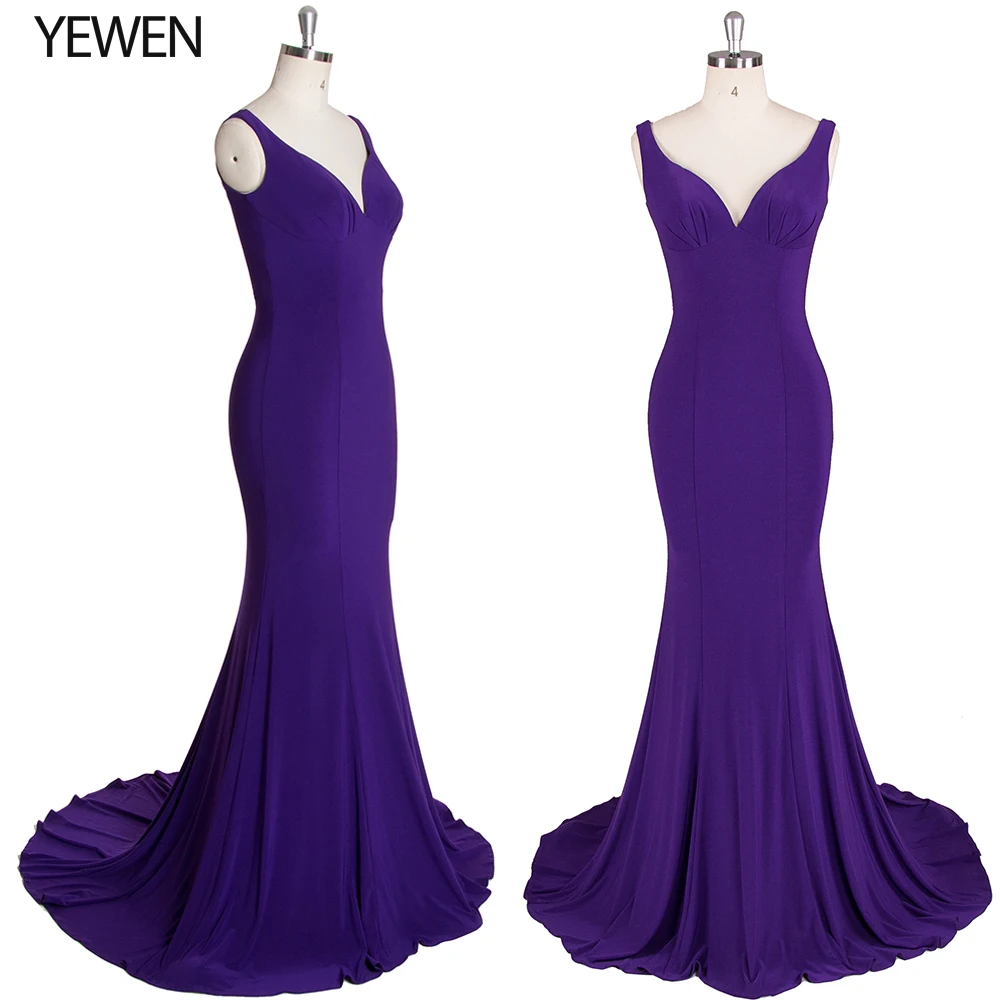 YEWEN Evening Dresses Long 2020 V Neck V open backless Robe De Soiree Evening Dress Mermaid Long Formal Evening Party Dress
YEWEN Evening Dresses Long 2020 V Neck V open backless Robe De Soiree Evening Dress Mermaid Long Formal Evening Party Dress