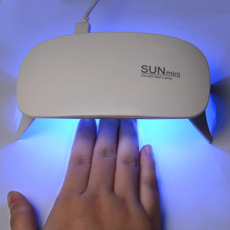 Portable Mini 6W LED Lamp Nail Dryer USB Charge 45s 60s Timer Light Quick Dry Nails Gel Manicure For Art | Красота и здоровье