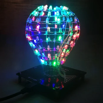 DIY electronic KIT led Light cube ball Multicolor 16kind flashing mode remote control led soldering subject(no case)
DIY electronic KIT led Light cube ball Multicolor 16kind flashing mode remote control led soldering subject(no case)