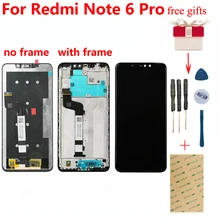 Écran tactile LCD avec châssis, 6.26 pouces, pour Xiaomi Redmi Note 6 Pro=
