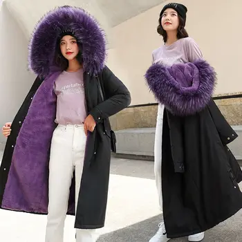 Women Winter Thicken Warm Parka Coat Contrast Color Plush Hooded Jacket Outwear
Women Winter Thicken Warm Parka Coat Contrast Color Plush Hooded Jacket Outwear