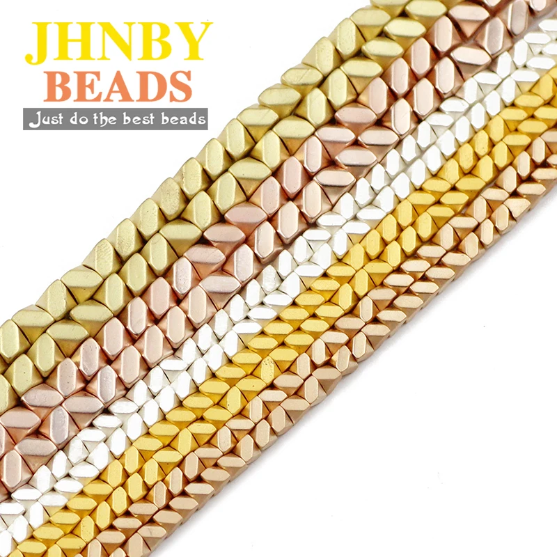 JHNBY Matte Faceted Triangle Hematite Natural Stone 3/4mm Spacer Loose Beads For Jewelry Making Diy Charms bracelets Accessories
JHNBY Matte Faceted Triangle Hematite Natural Stone 3/4mm Spacer Loose Beads For Jewelry Making Diy Charms bracelets Accessories