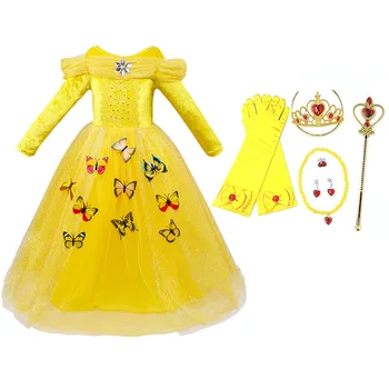 Gilrs Bell Dress Kids Cosplay Beauty and the Beast Costume Children Carnival Birthday Festival Party Clothing Accessory
Gilrs Bell Dress Kids Cosplay Beauty and the Beast Costume Children Carnival Birthday Festival Party Clothing Accessory