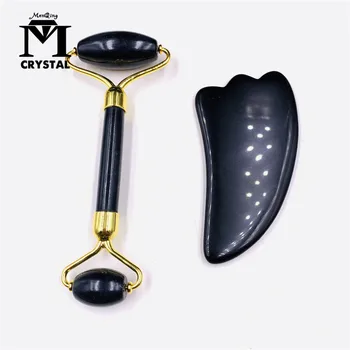 Jade Roller Guasha Tool Set Face Massage Roller Slimming Anti Wrinkle Cellulite Crystal Natural Obsidian Stone Scraping
Jade Roller Guasha Tool Set Face Massage Roller Slimming Anti Wrinkle Cellulite Crystal Natural Obsidian Stone Scraping