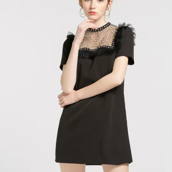 2019 New Arrival Modis Mini Black Dress Ladies Casual Summer Dress Women with Beading Short Sleeve Evening Party Fringe Dress
2019 New Arrival Modis Mini Black Dress Ladies Casual Summer Dress Women with Beading Short Sleeve Evening Party Fringe Dress