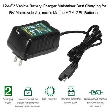 Hot 12V/6V Vehicle Battery Charger Maintainer Best Charging for RV Motorcycle Automatic Marine AGM GEL Batteries Battery Charger
Hot 12V/6V Vehicle Battery Charger Maintainer Best Charging for RV Motorcycle Automatic Marine AGM GEL Batteries Battery Charger