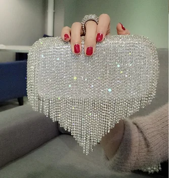 new Tassel Rhinestone Finger Ring Evening Bags Diamonds Wedding Handbags Women Day Clutch Mini Purse Bag With Chain Mixed Color
new Tassel Rhinestone Finger Ring Evening Bags Diamonds Wedding Handbags Women Day Clutch Mini Purse Bag With Chain Mixed Color