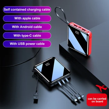 New Style Mobile Power bank 1000 MAh with Four-wire Digital Display Square Charger for iphone xiaomi huawei
New Style Mobile Power bank 1000 MAh with Four-wire Digital Display Square Charger for iphone xiaomi huawei