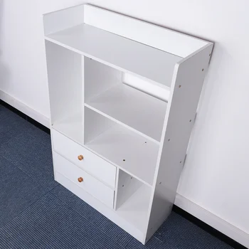 Simple Bookshelf Household Storage Cabinet Modern Economical Bookcase Storage Rack Practical Floor Cabinet Furniture (White) 
Simple Bookshelf Household Storage Cabinet Modern Economical Bookcase Storage Rack Practical Floor Cabinet Furniture (White)