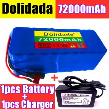 18650-36V battery 10S4P 72Ah battery pack 500W high power battery 42V 72000mAh Ebike electric bike BMS+42V2A Charger
18650-36V battery 10S4P 72Ah battery pack 500W high power battery 42V 72000mAh Ebike electric bike BMS+42V2A Charger