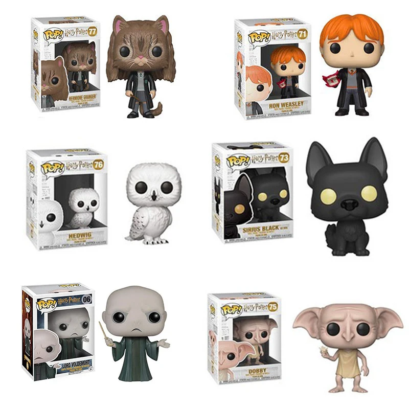 Funko Pop Harry Potter Action Figure Dobby Hedwig Sirius Black Hermione Model Toys
Funko Pop Harry Potter Action Figure Dobby Hedwig Sirius Black Hermione Model Toys
