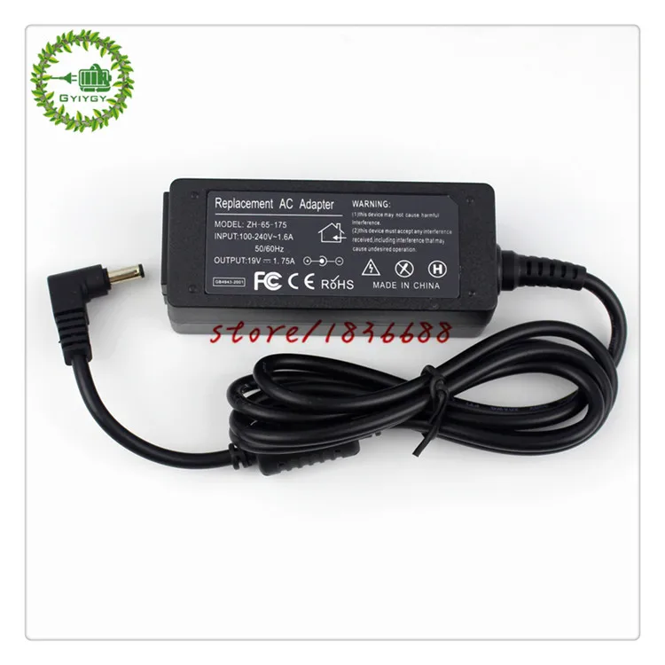 GYIYGY 19V 1.75A 33W 4.0*1.35mm Power Supply Laptop Charger AC Adapter For Asus Vivobook S200 S220 X201E X202 X202E X453M
GYIYGY 19V 1.75A 33W 4.0*1.35mm Power Supply Laptop Charger AC Adapter For Asus Vivobook S200 S220 X201E X202 X202E X453M