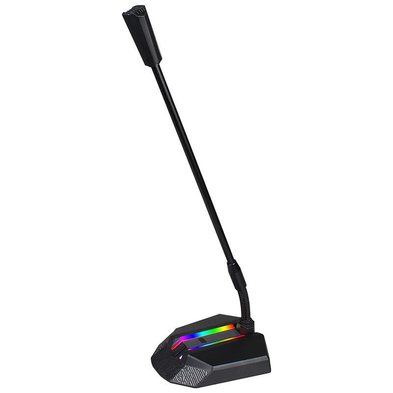 RGB Light Desktop Capacitive Microphone USB Noise Reduction Computer Microphone for Gaming Live Streaming​​
RGB Light Desktop Capacitive Microphone USB Noise Reduction Computer Microphone for Gaming Live Streaming​​