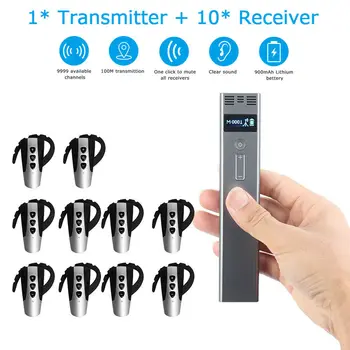 2.4G Wireless Tour Guide Audio System Handheld Transmitter+10 Earhook Receiver Audio Conference Communication Headset
2.4G Wireless Tour Guide Audio System Handheld Transmitter+10 Earhook Receiver Audio Conference Communication Headset
