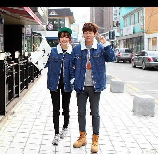 2019 Autumn And Winter New Style Korean-style Couples plus Velvet Loose-Fit Fold-down Collar Thick Lamb's Wool Female Jeans Coat
2019 Autumn And Winter New Style Korean-style Couples plus Velvet Loose-Fit Fold-down Collar Thick Lamb's Wool Female Jeans Coat