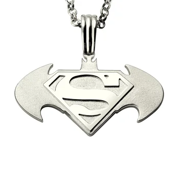 AILIN Batman Superman Necklace Sterling Sterling Personalized Superhero Logo Necklace Men's Jewelry Gift for Father
AILIN Batman Superman Necklace Sterling Sterling Personalized Superhero Logo Necklace Men's Jewelry Gift for Father
