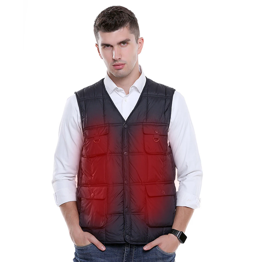 Winter Intelligent Heating Vest Cotton Clothes Solid Color Sleeveless Vest Men's USB Heated Jacket Outdoor Fishing Clothes
Winter Intelligent Heating Vest Cotton Clothes Solid Color Sleeveless Vest Men's USB Heated Jacket Outdoor Fishing Clothes