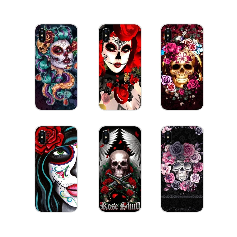Catrina красивая Роза девушка череп искусство аксессуары Чехлы для Xiaomi Mi4 Mi5 Mi5S Mi6 Mi A1