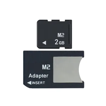 M2 memory card 2GB with MS Pro Duo adapter for Camera Phone